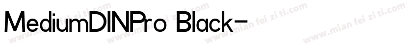 MediumDINPro Black字体转换